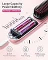 Bopcal Heavy-Duty Cordless Hair Straightener Brush with Power Bank Mode