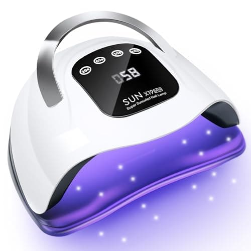 Wisdompark 320W UV LED Nail Lamp with 72 Beads and 4 Timers for Fast Curing