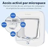 PetSafe Microchip Cat Door, 40-Pet Capacity with 4-Way Manual Locking