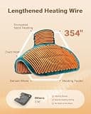 iDOO Graphene-Infused Weighted Electric Heating Pad for Neck, Shoulder, and Back Pain
