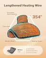 iDOO Graphene-Infused Weighted Electric Heating Pad for Neck, Shoulder, and Back Pain