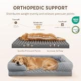 Comfort Expression Extra Large Orthopedic Dog Bed with Removable Custom Comfort Bolsters