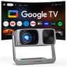 HAPPRUN 2000 ANSI Official Licensed Google TV Outdoor Movie Projector