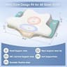 Missleep Dual-Height Ergonomic Memory Foam Pillow with Breathable Ice Silk Cover