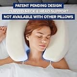 NextSleep The Best Back Sleeper Training Pillow with Anti-Wrinkle Satin Cover