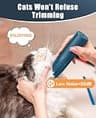 oneisall Whisper-Quiet Compact Cordless Cat Grooming Clipper for Sensitive Pets