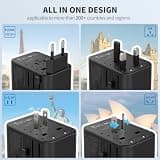 EPICKA TA-105 Pro GaN Universal Travel Adapter with 70W PD Fast Charging