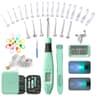 Jeciran 24-Head Light Up Crochet Hook Kit with Digital Stitch Counter & Fast Charge