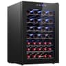 EUHOMY 45-Bottle Freestanding Compressor Wine Cooler Refrigerator with Glass Door
