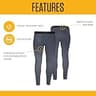 Carhartt Men's MBL112 Force Heavyweight FastDry Base Layer Thermal Pant