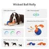 Cheerble Wicked Ball Rolly Smart Toy with Dual Tugging Ropes for Indoor Play