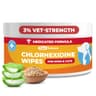 Paw Science 3% Chlorhexidine Cleansing Antiseptic Wipes with Aloe Vera