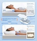 Osteo Odorless Memory Foam Cervical Pillow with Hollow Butterfly Design