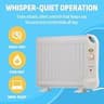 NewAir AH-400 Under-Desk Portable Oil-Filled Radiator Space Heater for Indoor Use