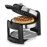 Cuisinart WAF-F30NAS Round 180-Degree Flip Belgian Waffle Maker with Ceramic Plates