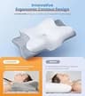 Ultra Pain Relief Ergonomic Contour Memory Foam Cooling Pillow for Neck Support