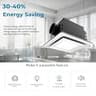 AIRNATUX Rust-Proof Metal Bathroom Exhaust Fan with 3-CCT Adjustable LED, 110 CFM
