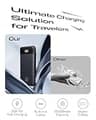 Orfeika 20,000mAh 20W PD Power Bank with 4 Built-In Cables and 6 Outputs
