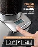 KIDISLE Electric Conical Burr Coffee Grinder with 51 Precision Settings