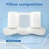 AM AEROMAX Contoured Memory Foam Back Sleep Training Beauty Sleep Pillow