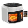 BOSWELL 7.5-Quart Transparent Glass Air Fryer with Simple Presets and Circulating Heat