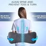 Memory Foam Lumbar Waist Pillow with Cooling Gel for Lower Back Relief