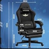 GTPLAYER Big & Tall Fabric Ergonomic Gaming Chair with Pocket Spring Cushion