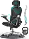 CAPOT Ergonomic Mesh Office Chair with L1-L5 Lumbar Support and 4D Arms