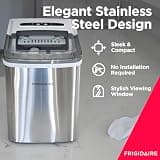 Frigidaire 26-Pound Portable Compact Countertop Bullet Ice Making Machine