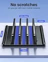 Vaydeer 3-Slot Adjustable Vertical Laptop Organizer Stand Made of Premium ABS