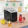 DUMOS Portable Countertop Bullet Ice Maker with Carry Handle and Self-Cleaning