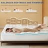 Bedlore 4-Inch Dual Layer Gel Memory Foam Mattress Topper for King Beds