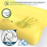 Contour Memory Foam Cervical Pillow for Spinal Alignment and Shoulder Pain Relief