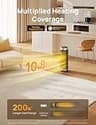 Dreo 1500W PTC Ceramic Portable Space Heater with Digital Thermostat and ECO Mode