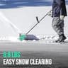 Litheli 20V 12-Inch Cordless Electric Snow Shovel Kit with 4.0Ah Battery