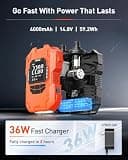 GICLE Portable Rechargeable SUP Pump with True Dual Power Supply, 22 PSI