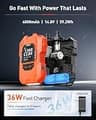 GICLE Portable Rechargeable SUP Pump with True Dual Power Supply, 22 PSI