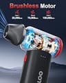 GOOLOO F3 150,000 RPM Adjustable Three-Speed Compressed Air Duster for PC