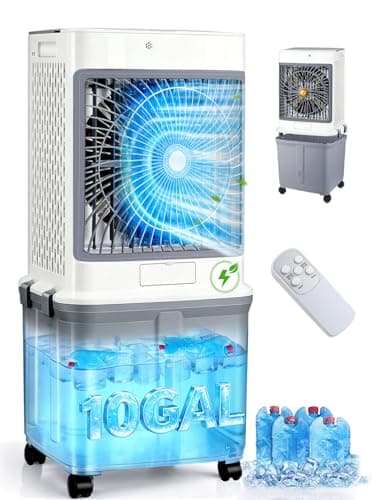 Aimistjoy 10-Gallon Portable Evaporative Cooler with Aromatherapy Pad