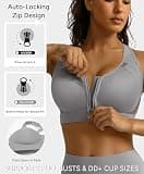 BRXL Front Closure High Impact Padded Sports Bra with Adjustable Straps