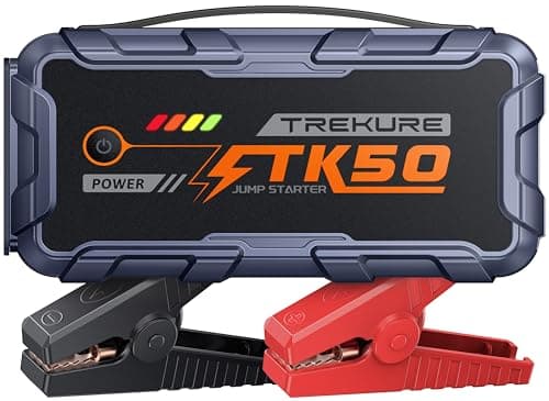 TREKURE 8000A Peak 26800mAh Portable Car Battery Jump Starter with 65W Fast Charge