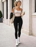 Bluemaple Buttery-Soft High Waisted Leggings with 4-Way Stretch Pockets
