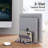 UGREEN 3-Slot Vertical Laptop and Tablet Stand for Devices Up to 17.3 Inches