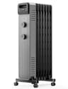 Pelonis 2025 Upgraded 1500W 7-Fin Oil-Filled Radiator Heater, Matte Black