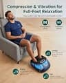 Snailax Shiatsu Foot Massager with Deep Kneading, Air Compression, and Heat Therapy