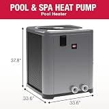 Raypak WeatherKing TWPH-6560 118,000 BTU High-Efficiency Pool Heat Pump