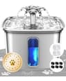 Veken 3.2L Stainless Steel Pet Water Fountain with 6 Replacement Filters