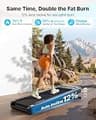 MERACH UltraWalk W60 Plus Walking Pad with 12% Auto Incline and 400 LBS Capacity