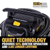 DEWALT STEALTHSONIC 12-Gallon Ultra Quiet Wet/Dry Shop Vac, 5.5 Peak HP