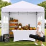 SANUMY 10x10 Commercial Pop Up Canopy Tent with Sidewalls